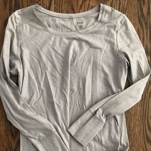 Light shimmer long sleeve tee